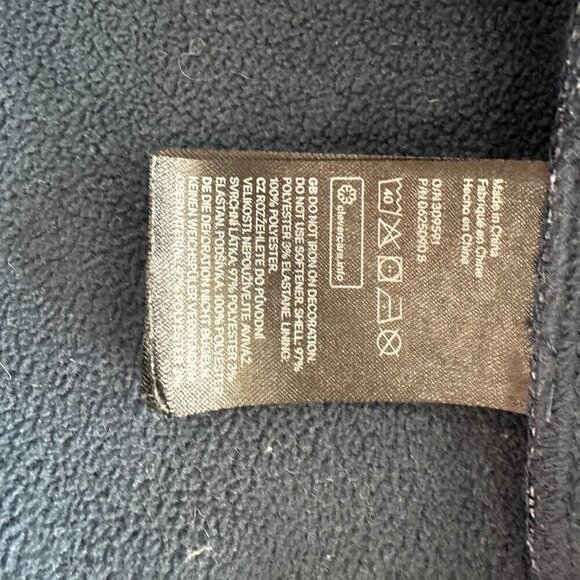 H&M Kids Navy Blue Dinosaur Soft Shell Water Resistant Rain Coat Jacket Size 3-4 - Picture 6 of 6